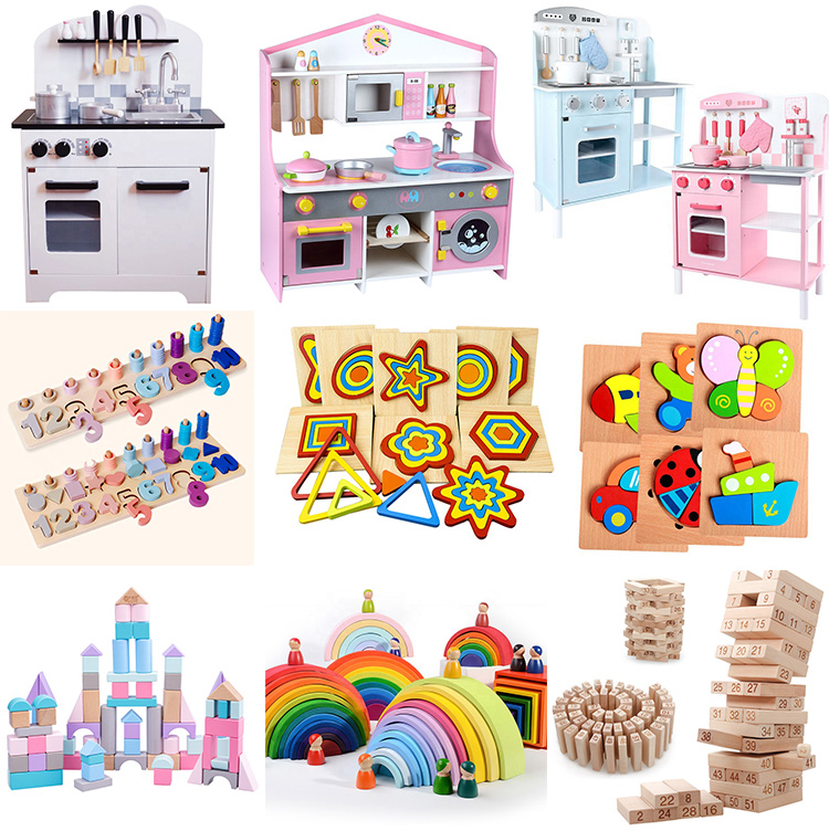 Diy Role Play Kids Pretend Preschool Game Kitchen Wooden Fruit Cutting Toy