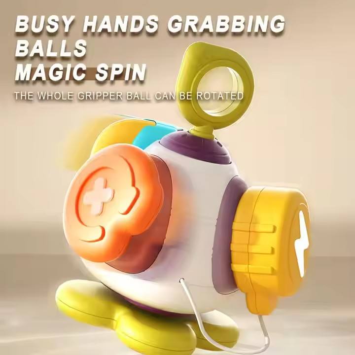 ITTL Sensing Training Exercises Activity Cube Educational Montessori Toy Learning Sensory Busy Ball Baby Teething Toys for Kids