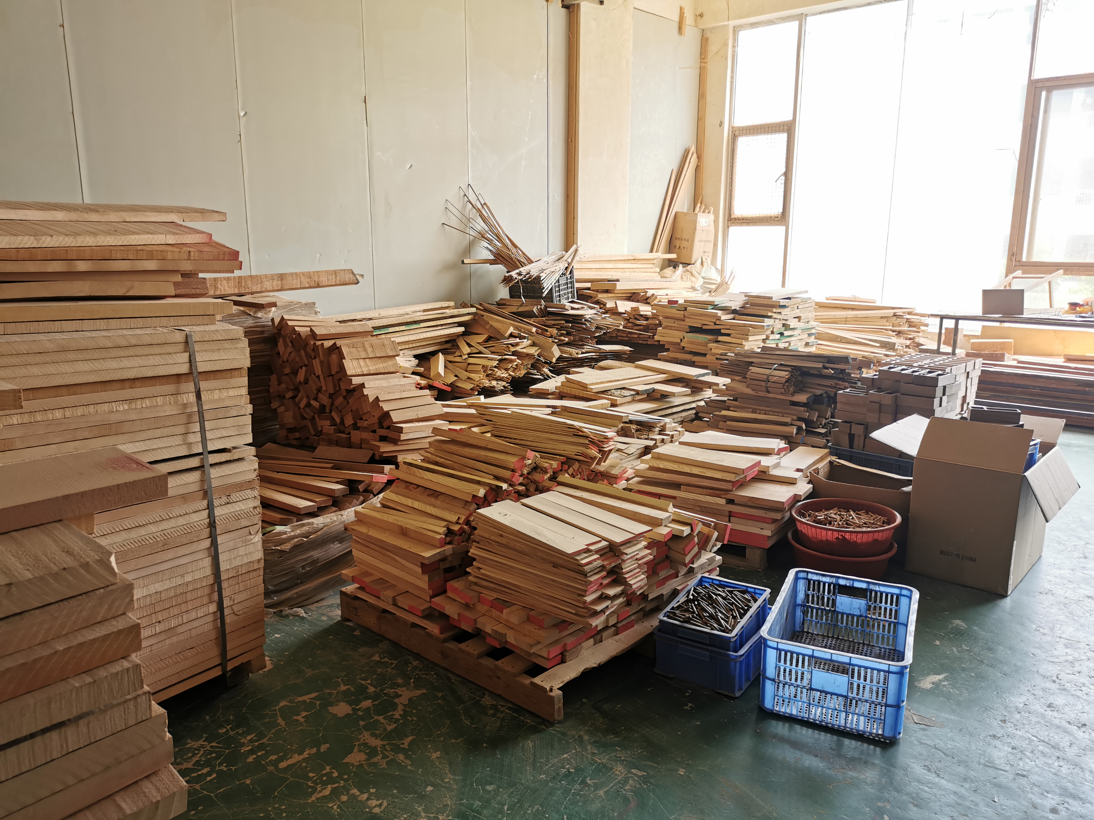 Raw material storage