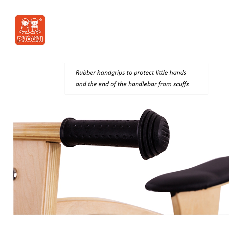 Kids Wooden Balance Bike Toys, Outdoor Environmentally Friendly Wooden Balance Bike Toys for Young Children