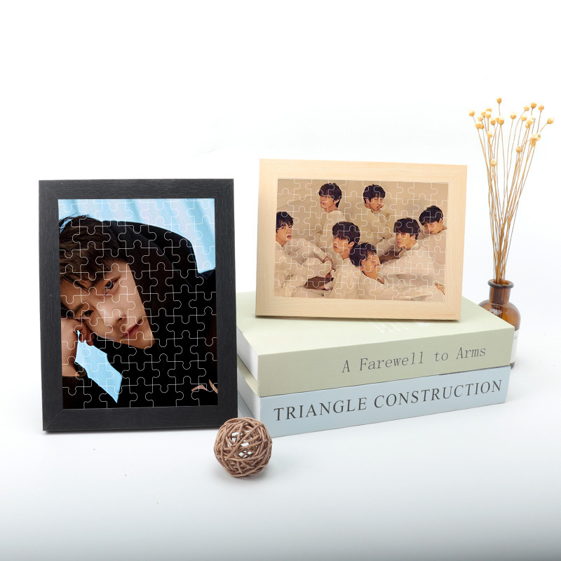 Custom Jigsaw Puzzle Photo Portrait Printing Personalized 1000 Pieces Large Wooden Puzzles For Adults Manufacture