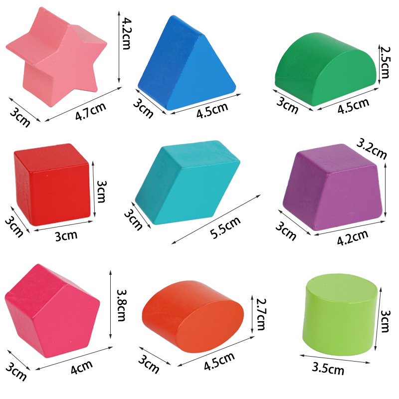 Custom Wholesale Educational Cartoon Box Detachable Blocks Matching Wooden Baby Shape Sorter Toy