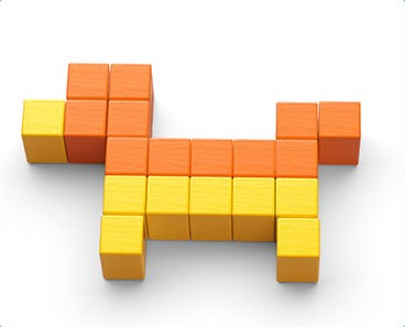 Square Wooden Blocks Details 1
