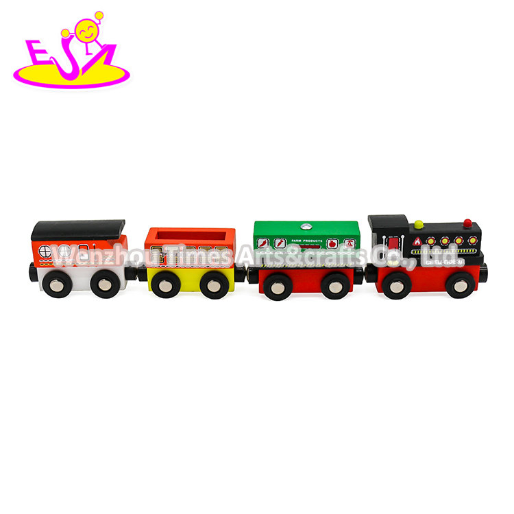 Wholesale Mini Wooden Magnetic Train Toy Set for Children W04A481