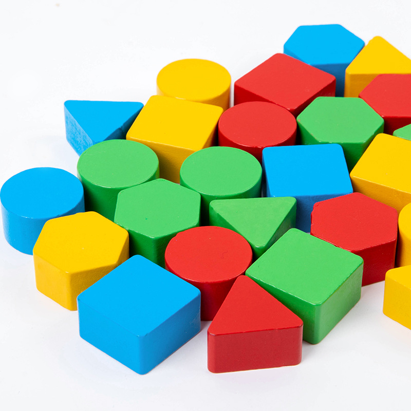 Wooden Geometric Shape Matching Game for Children (4-8 Years Old) Parent-child Interactive Educational Desktop Toy