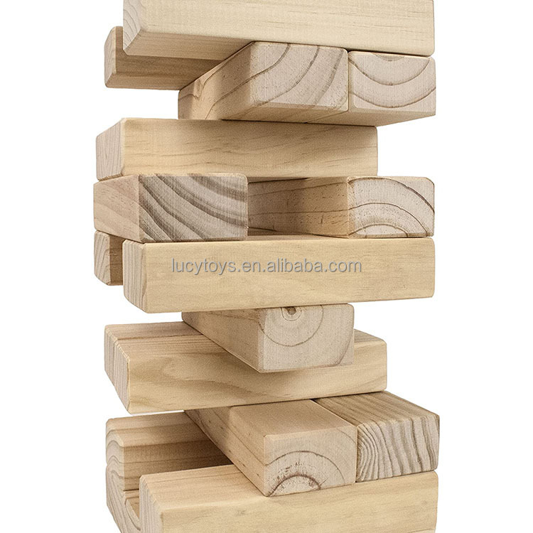 Wooden Giant Tumbling Timber Games Stacked
