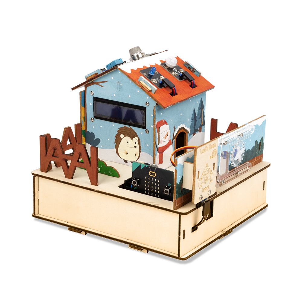 ACEBOTT Learning Kit Microbit Smart Home Automation Projects STEM Education Wooden House makecode