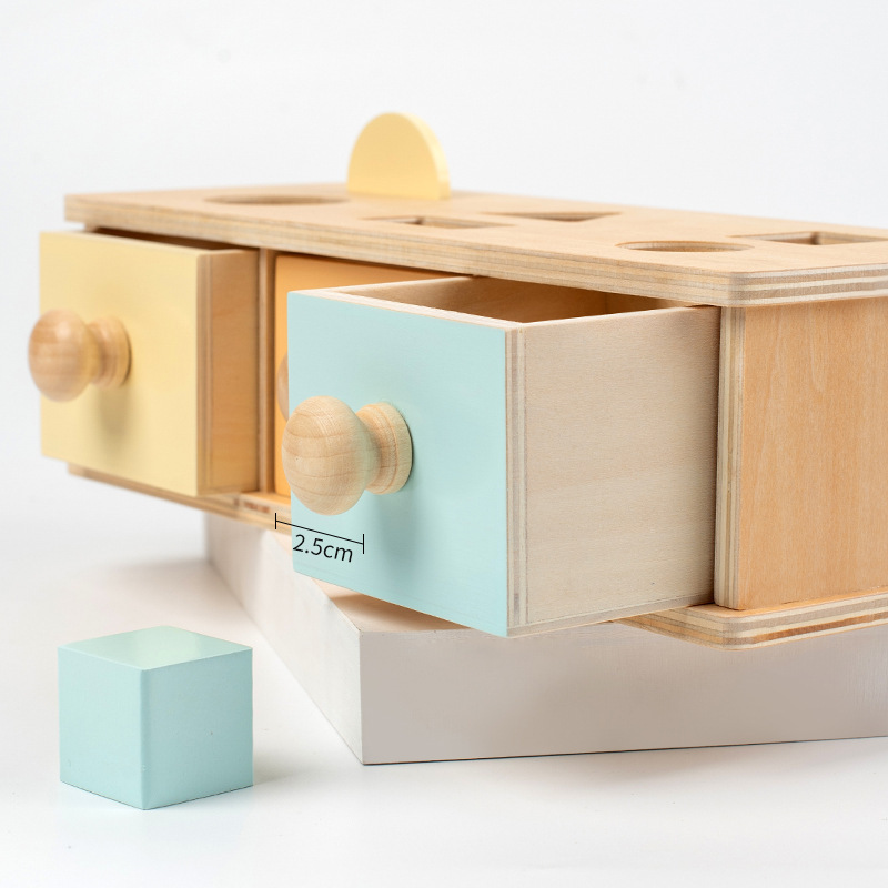 JET Montessori Toys Wooden Color Recognition Shape Matching Coin Box Fine Motor Skill Learning Wooden Educational Toys For Kids
