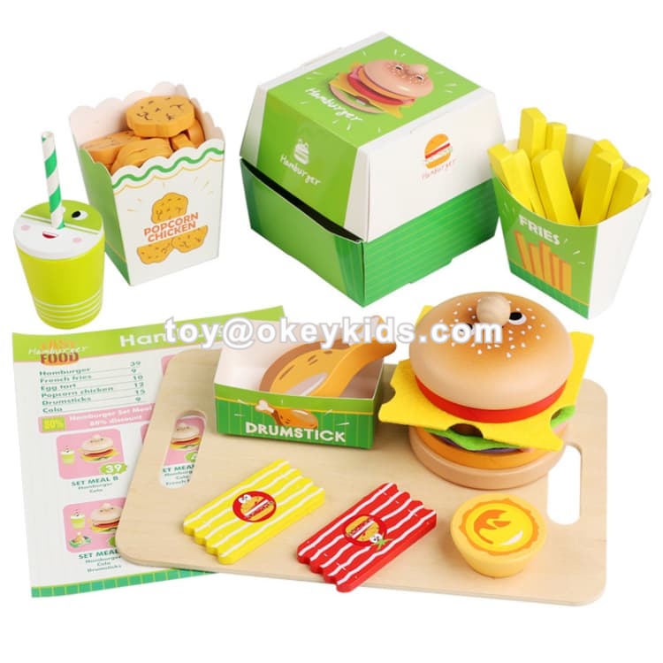 Wooden Sandwich Toy Stacking Option 2