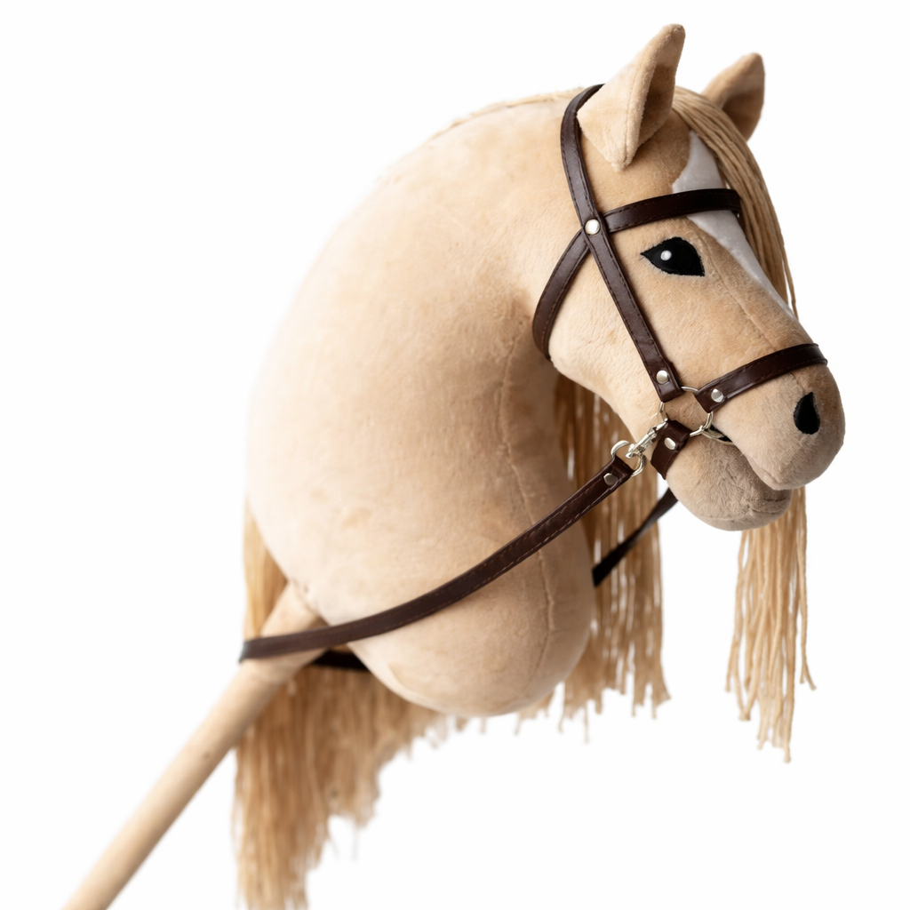 OEM ODM Wholesale Grey Hobby Wooden Horse Head Stick Ride on Toy Customizable Size Unisex Children's Toy