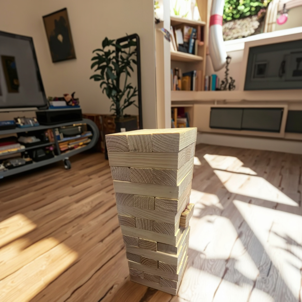Adults Super Naughty Eco-friendly Wooden Block Tower Tumbling Stacking DIY Toy with Customizable Options