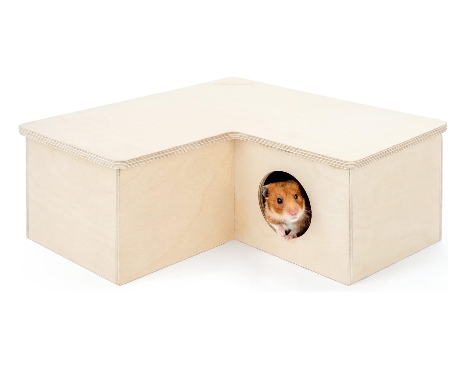 Wooden Hamster Mouse Toy Rustic Log Bark Wood Hollow Tree Trunk Hamster Raw Chew Toy