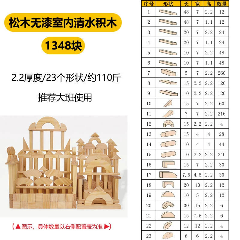 Kids Giant Outdoor Classroom Intelligence Training Wood Building Blocks