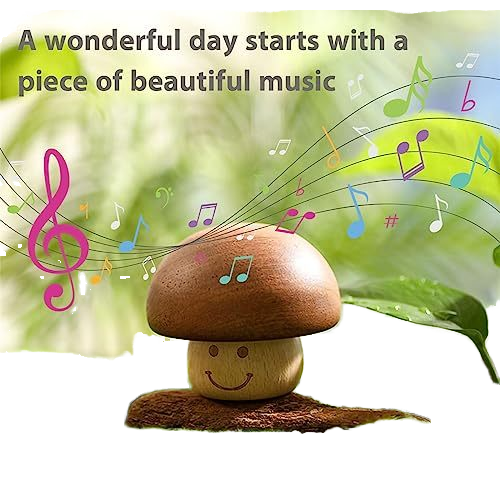 Cute Mushroom Design Popular Gift Rotating Music Box for Kids