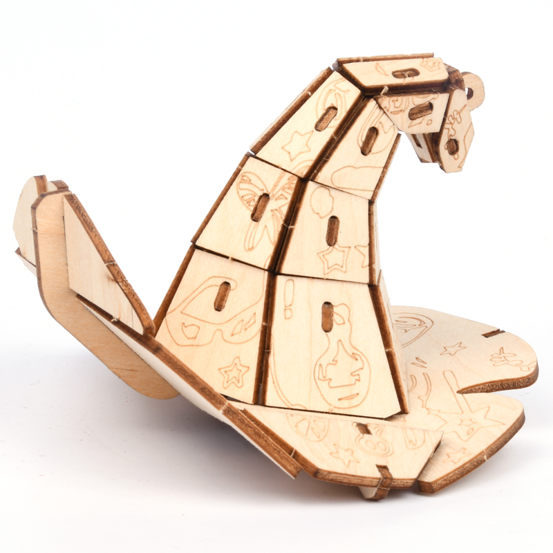 3D Wooden Puzzle Wizard's Hat Details 2