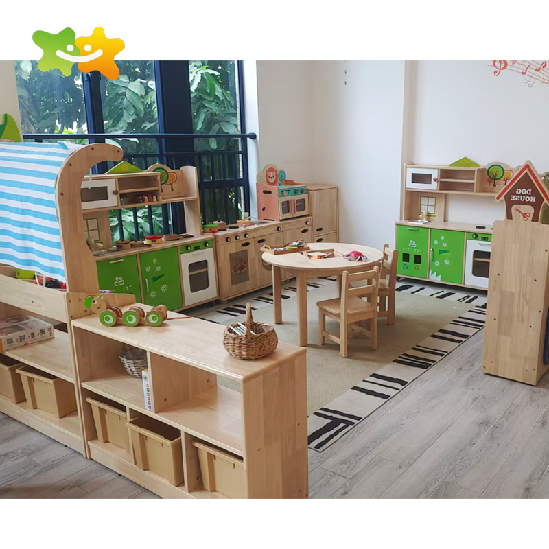 Kindergarten Project Indoor and Outdoor Equipment Daycare Center Wooden Classroom Furniture Sets