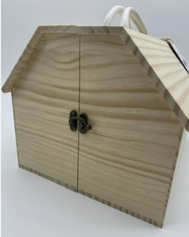 Wood House Craft Natural Pine Wood Sturdy Story Dollhouse Fully Assembled Decorate Your Own Dollhouse Girl's Dream House