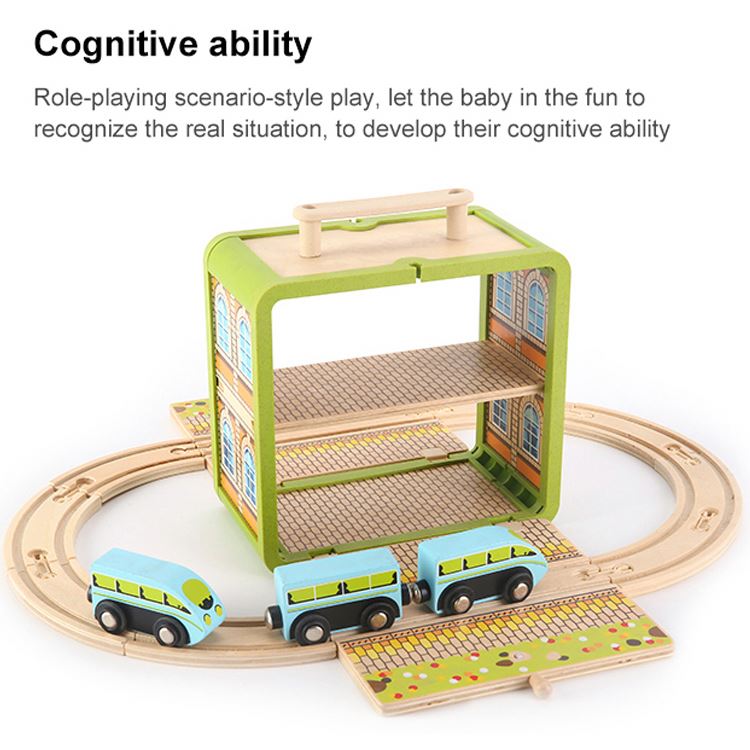 UDEAS Children Building Wooden DIY Craft Train Model Toy Kit