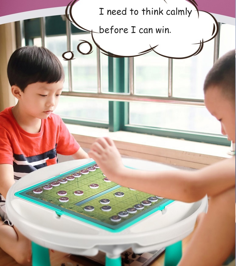 ITTL Top Seller Toys 44 in 1 Kids Montessori Toys Chess Table Set Multi Functional Educational Chess Games