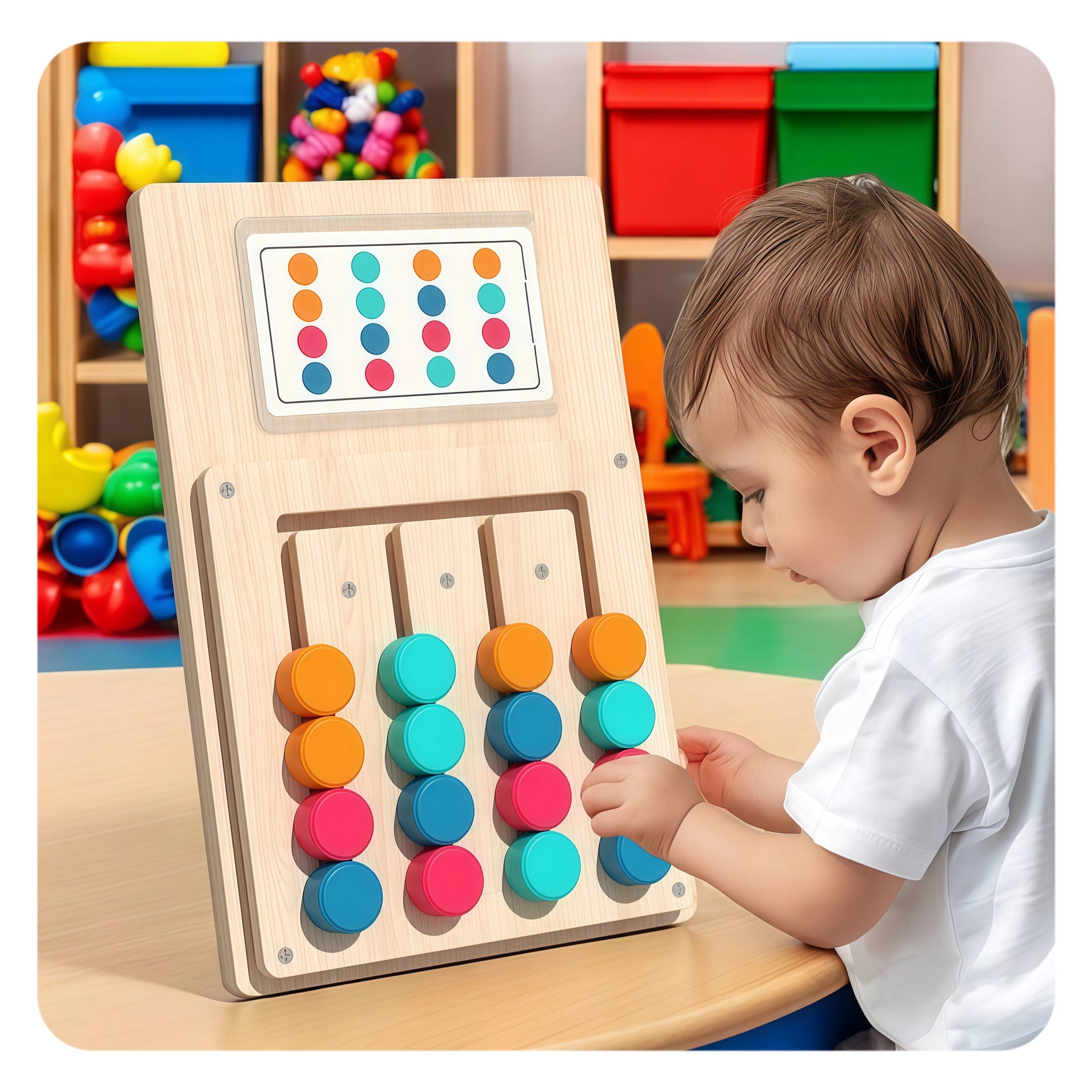 Montessori Kids Color Matching Game for Creative Logical Thinking Training for 5 to 7 Years Age Range