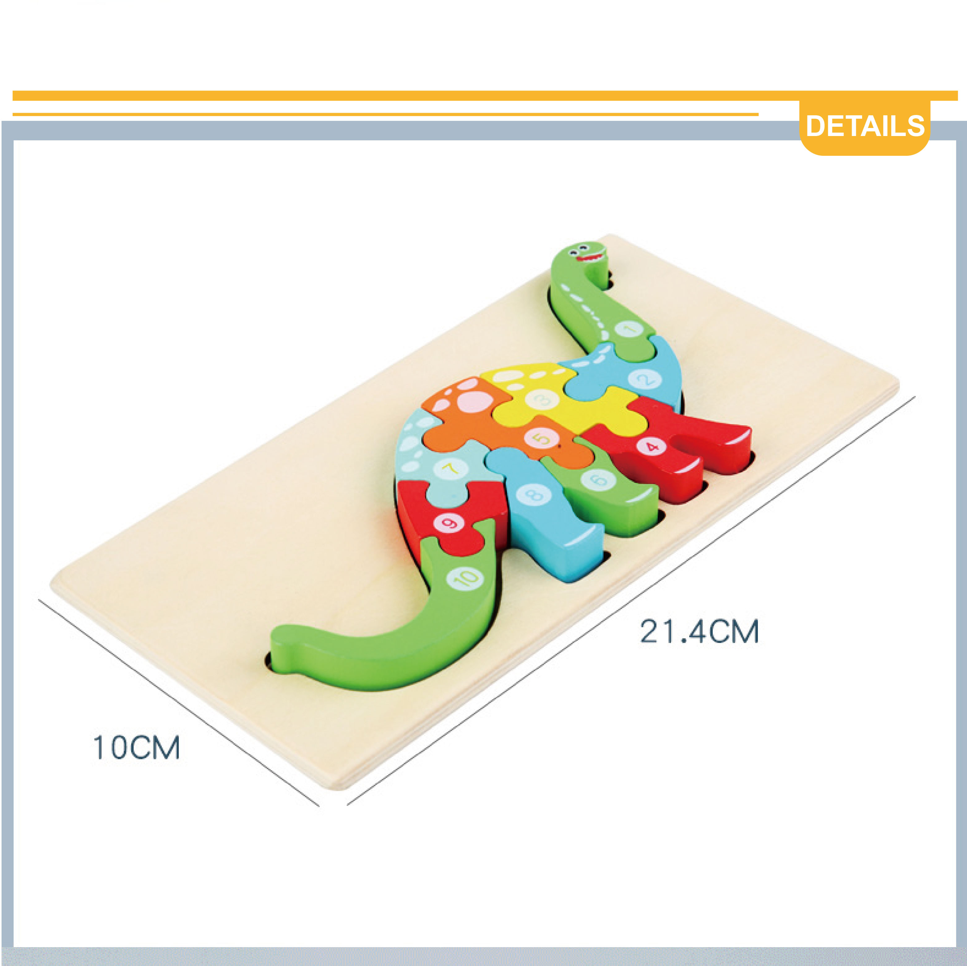 Wooden 3D Puzzle Detail 2