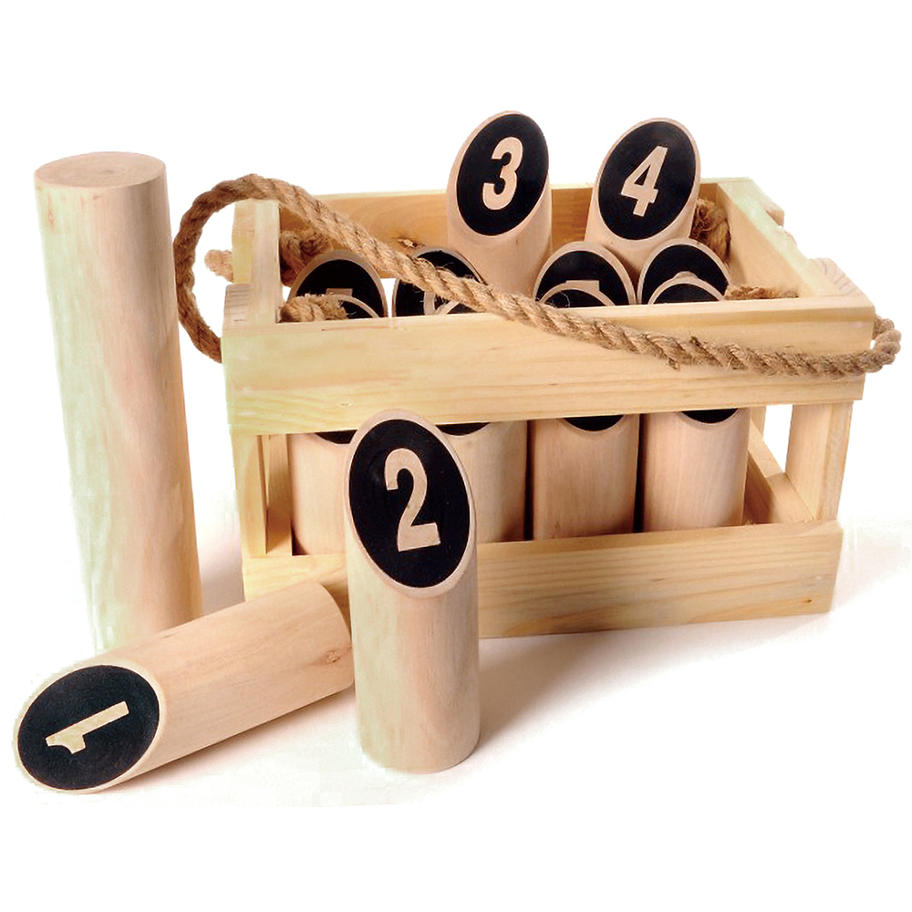 OEM Children Kids Toy Wooden Outdoor Indoor Throwing Wood Block Lawn Game Kubb Game Sets