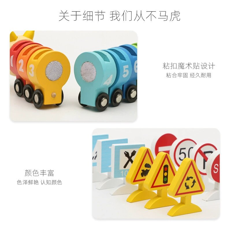 2026 Mini Cute Magnetic Dinosaur Kids Metal Children Electric Track Classic Fenfa Light up Thomas Wooden Toy Train Set