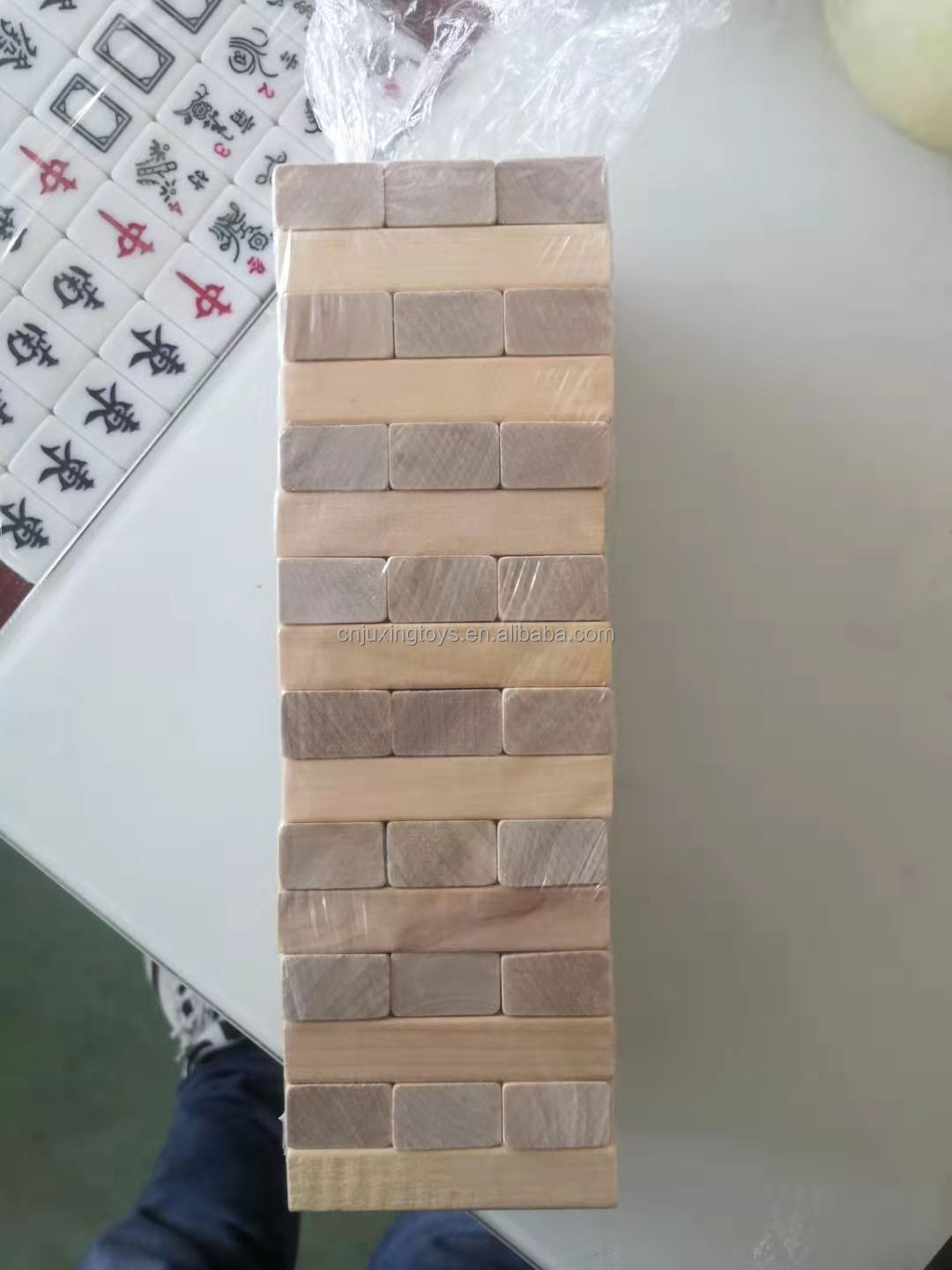 Classic Wooden Stacking Board Games Building Blocks for Kids