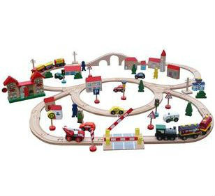 Small Wooden Toy Trains for Kids