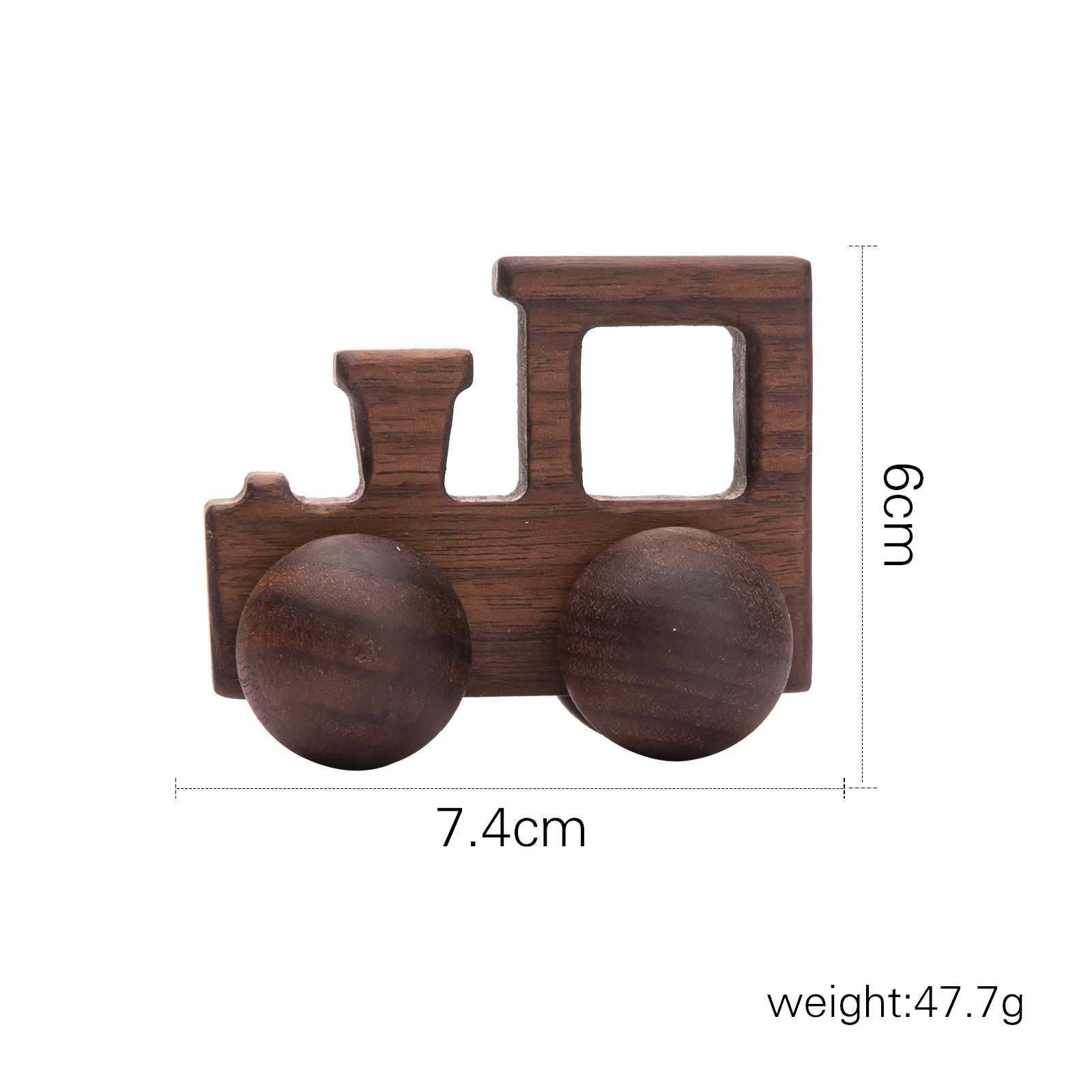 Walnut Wooden Mini Car Children's Early Education Puzzle Toy Infant Trolley Natural Wood Car Promotional Toys