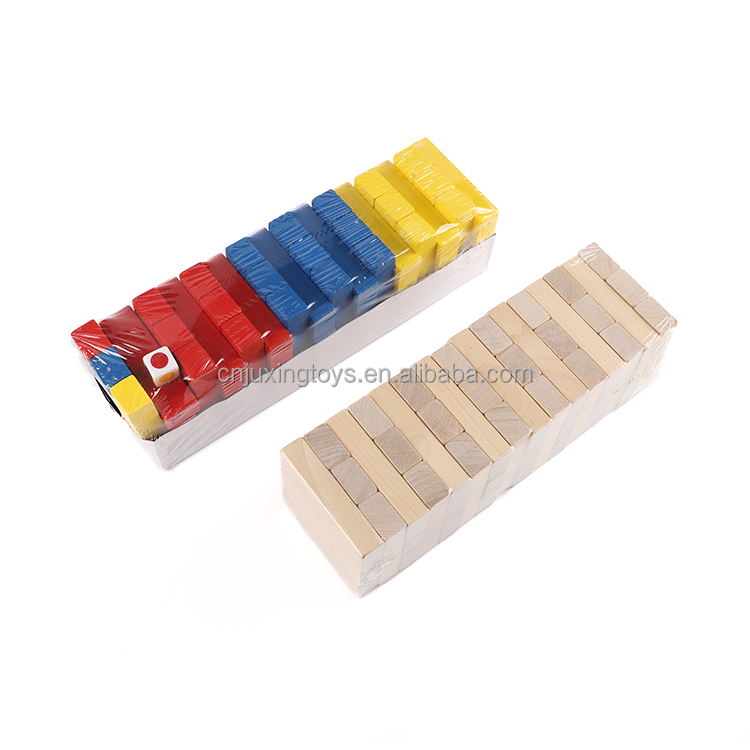 Classic Wooden Stacking Board Games Building Blocks for Kids