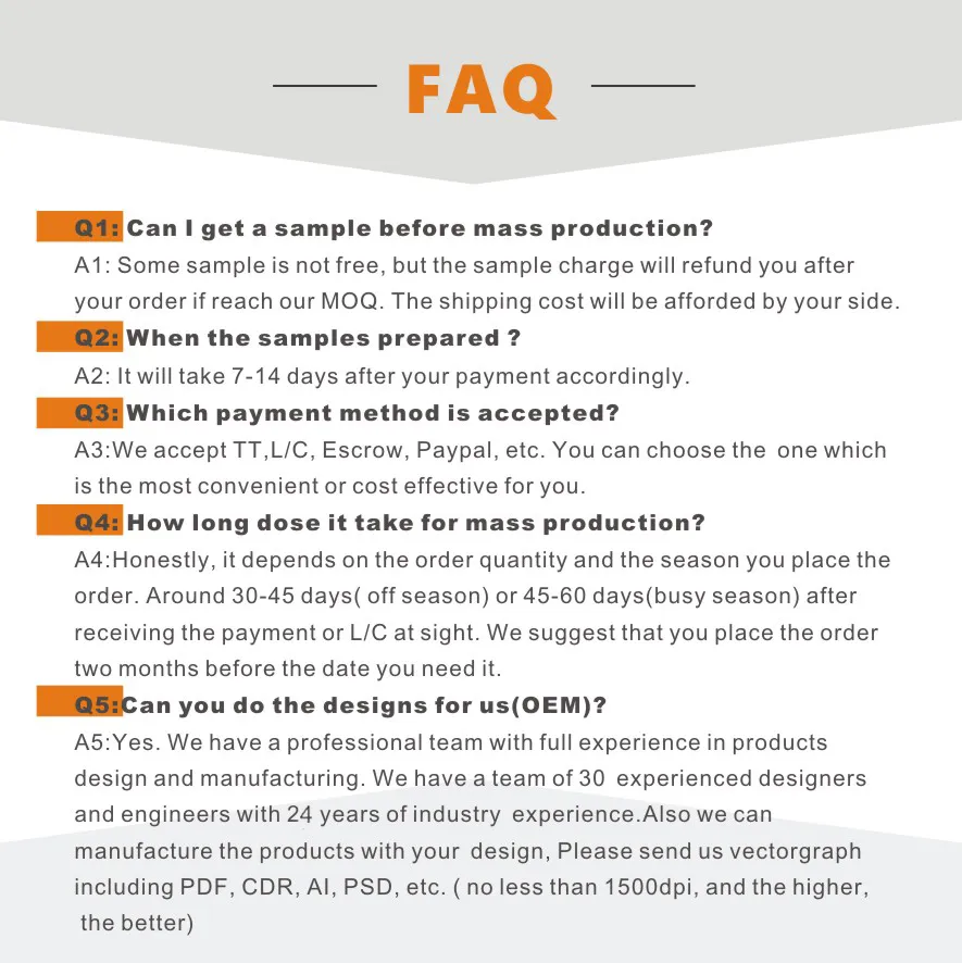 FAQ Questions Info