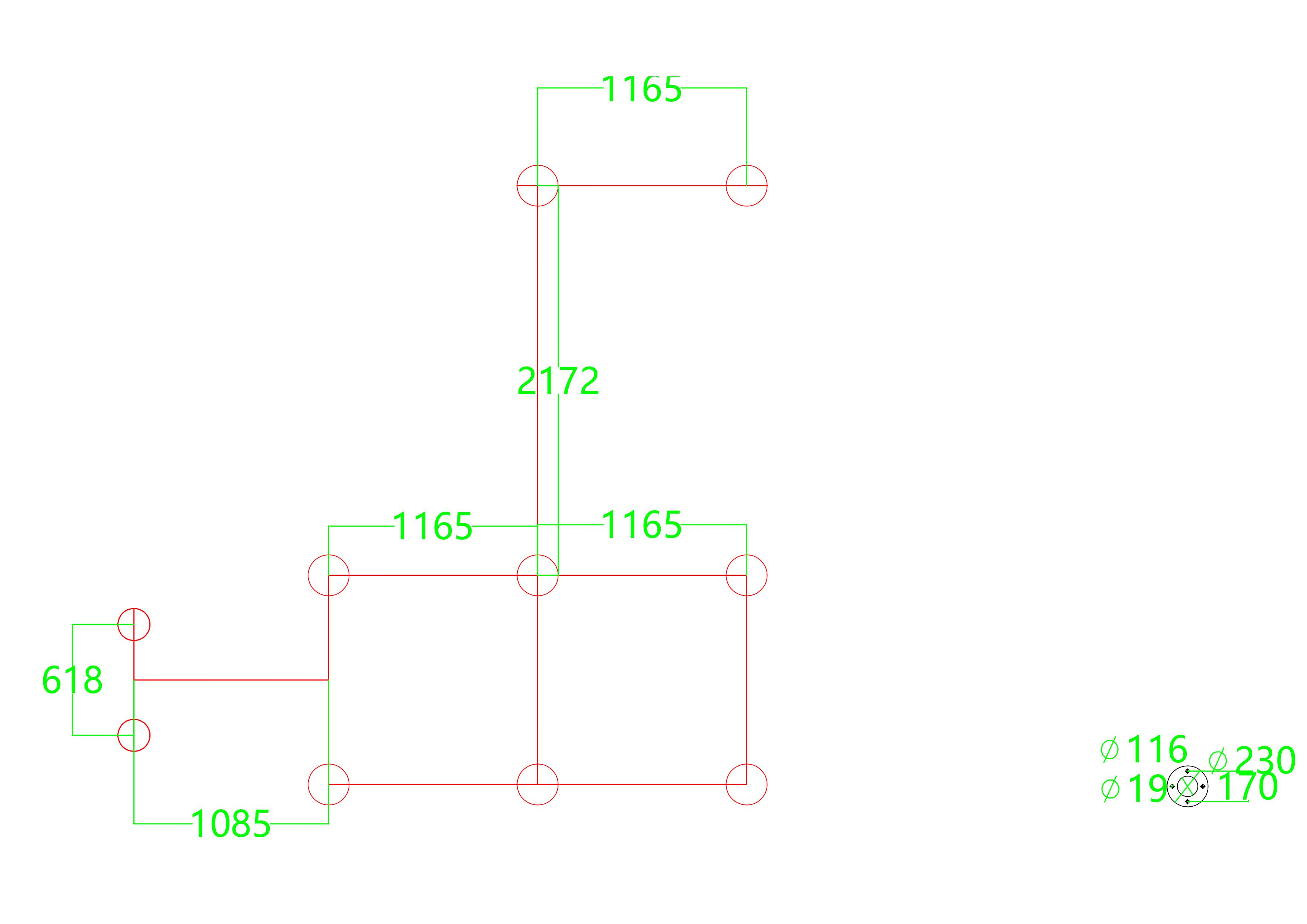 Posts distance & stand