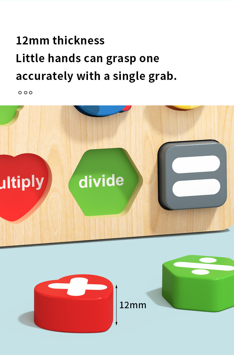 Children Wooden Puzzle Board Cartoon Number Alphabet Cognitive Color Shape Learning Puzzle Toy