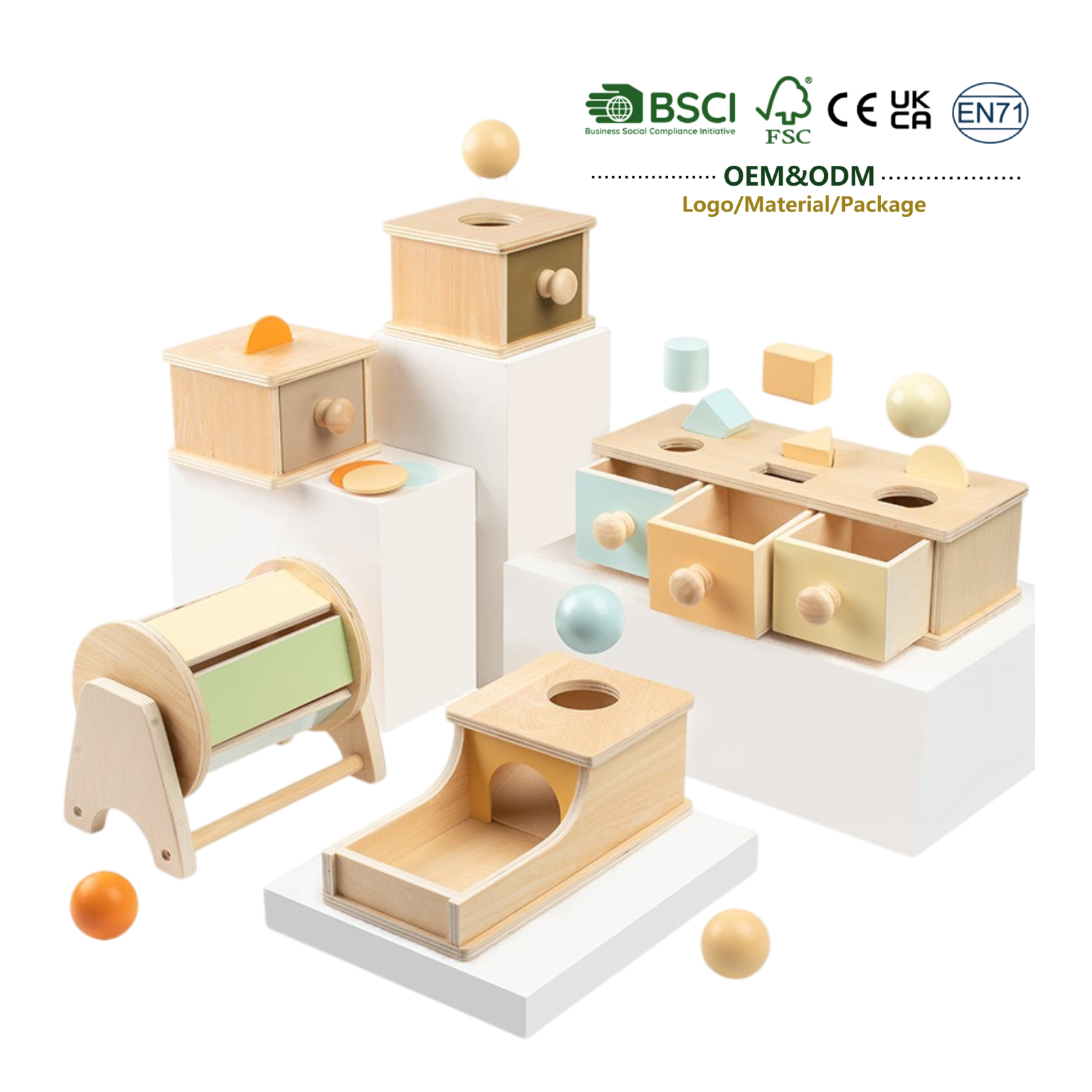 JET Montessori Toys Wooden Color Recognition Shape Matching Coin Box Fine Motor Skill Learning Wooden Educational Toys For Kids