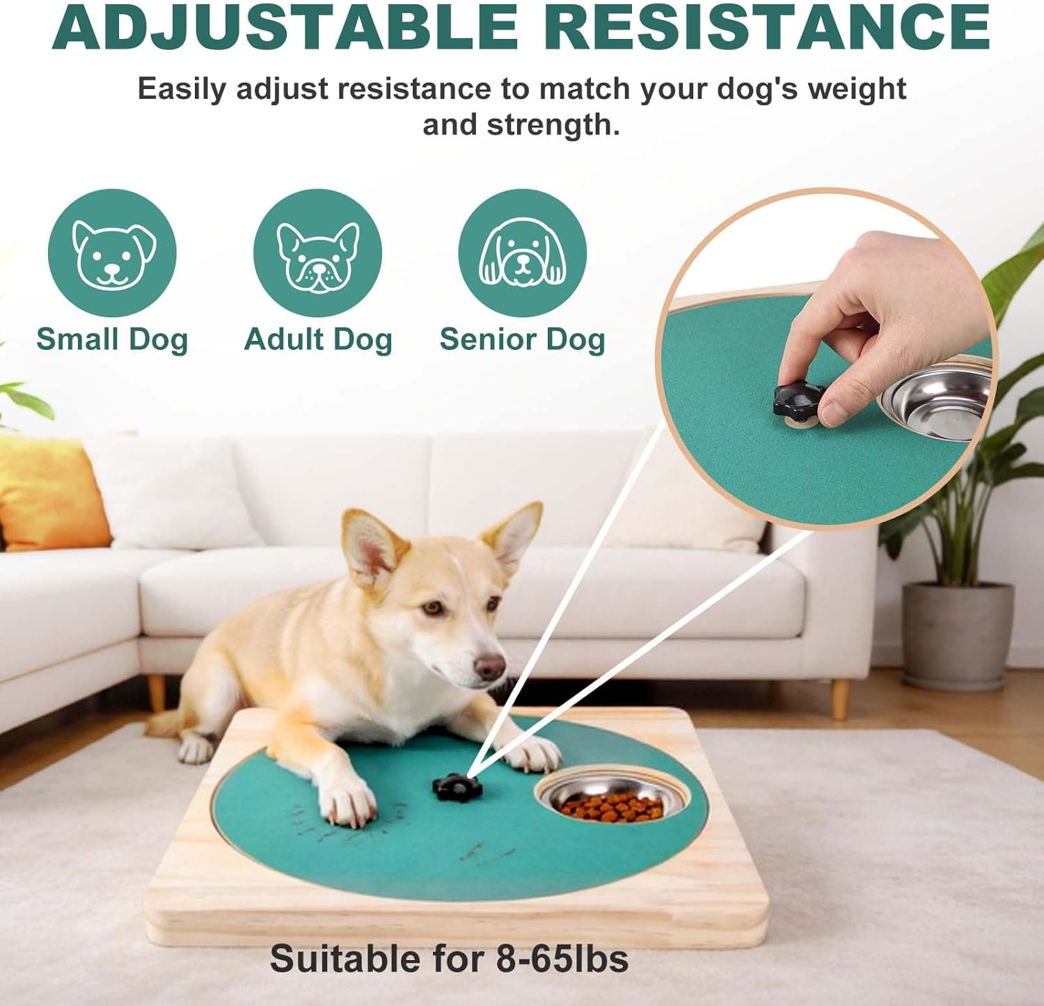 High Quality Stainless Steel Wood Dog Nail Scratch Board Pad Feeding Puzzle Bowl Toy
