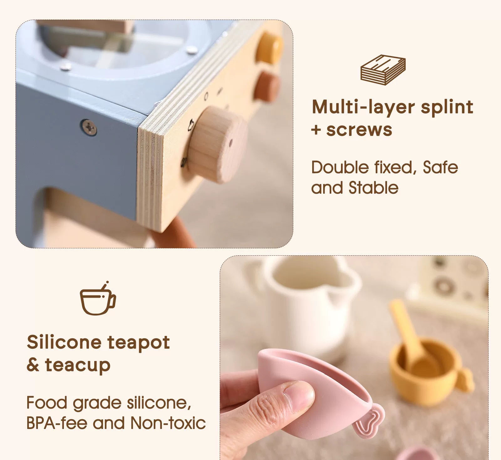 Wooden Coffee Maker Package Contents