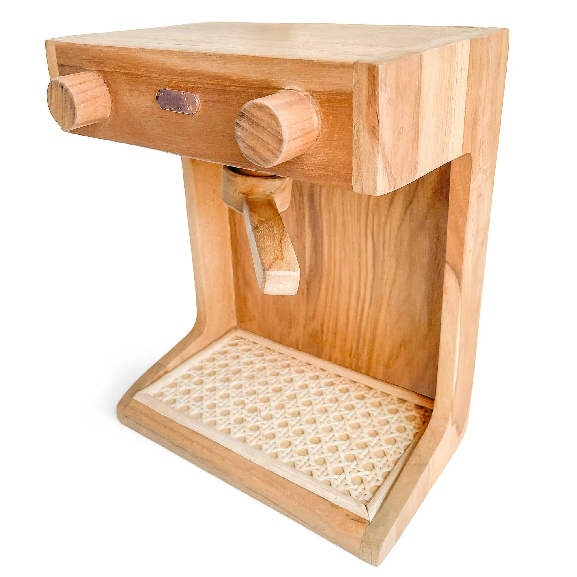 Handmade Eco-Friendly Wood Rattan Barista Toy Educational Kitchen &amp; Food Toys for Children Wholesale Nice Price From Vietnam