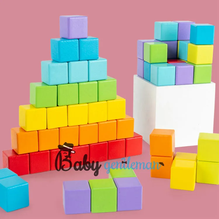 64PCS Wooden Building Blocks Set 3
