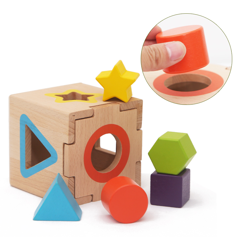 Montessori Wooden Giraffe Beads Walking Shape Matching Rainbow Stacking Set Educational Toy for 5 to 7 Years Old