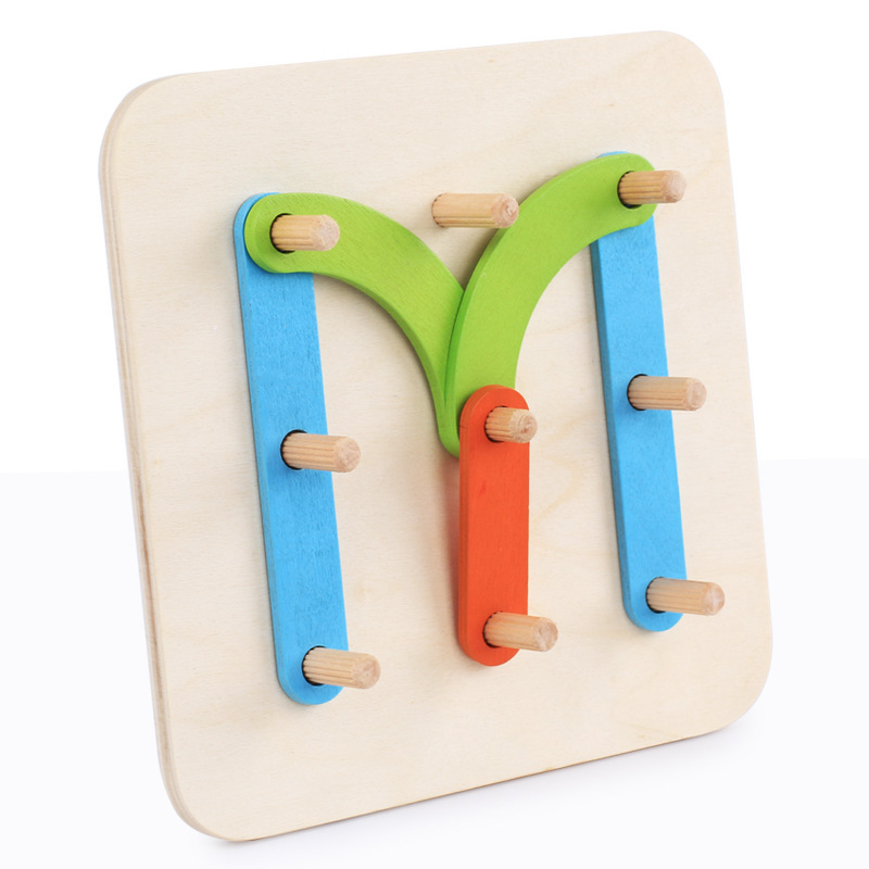 Montessori Wooden Pillar a Hundred Change Collage Educational Intelligence Toys for Babies and Toddlers Boys and Girls