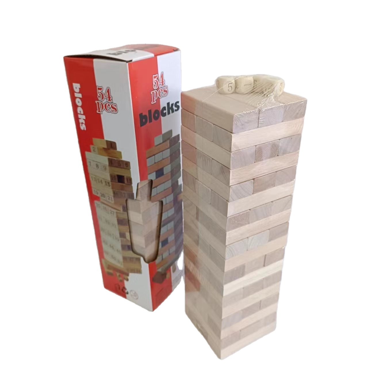 Adults Super Naughty Eco-friendly Wooden Block Tower Tumbling Stacking DIY Toy with Customizable Options