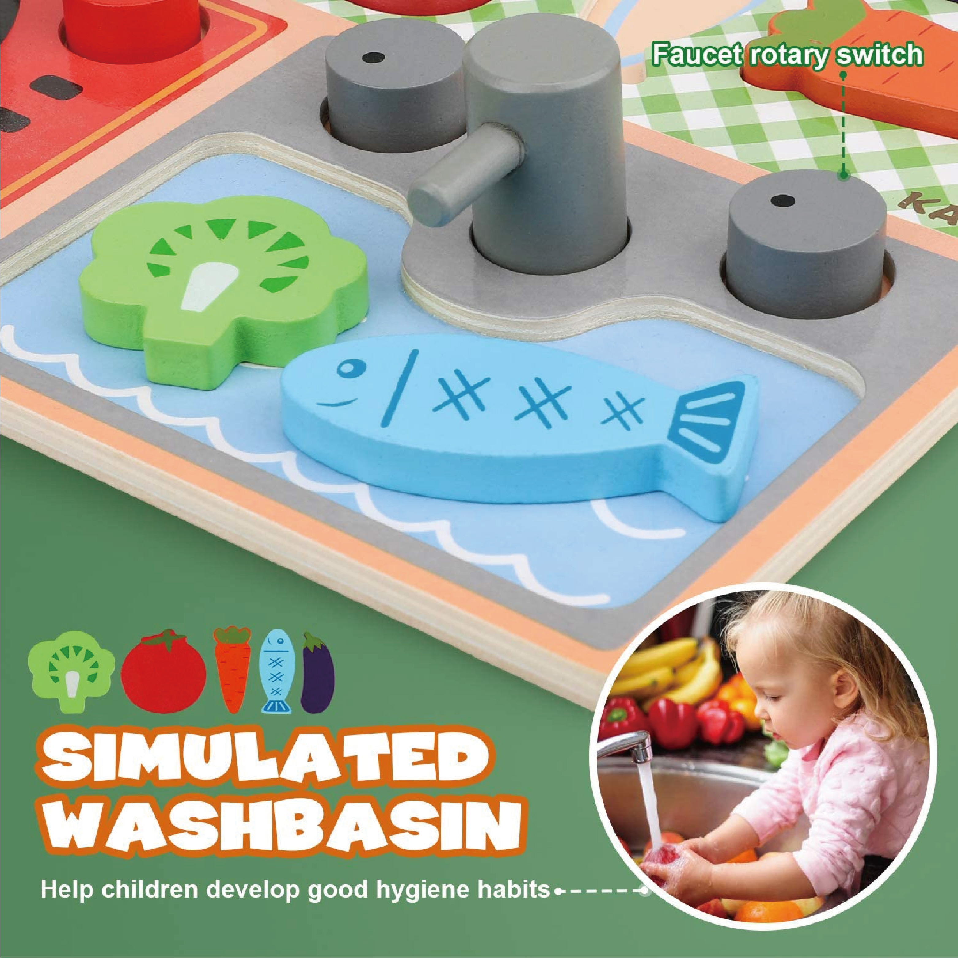 Manufacturer Kitchen Toys Pretend Play Toddler Cooking Playing Children Kids Kitchen Set Toy/