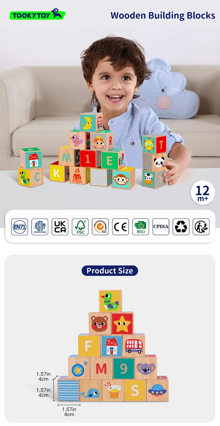Intelligent Wooden Animal Building Blocks for Kids Logic Learning