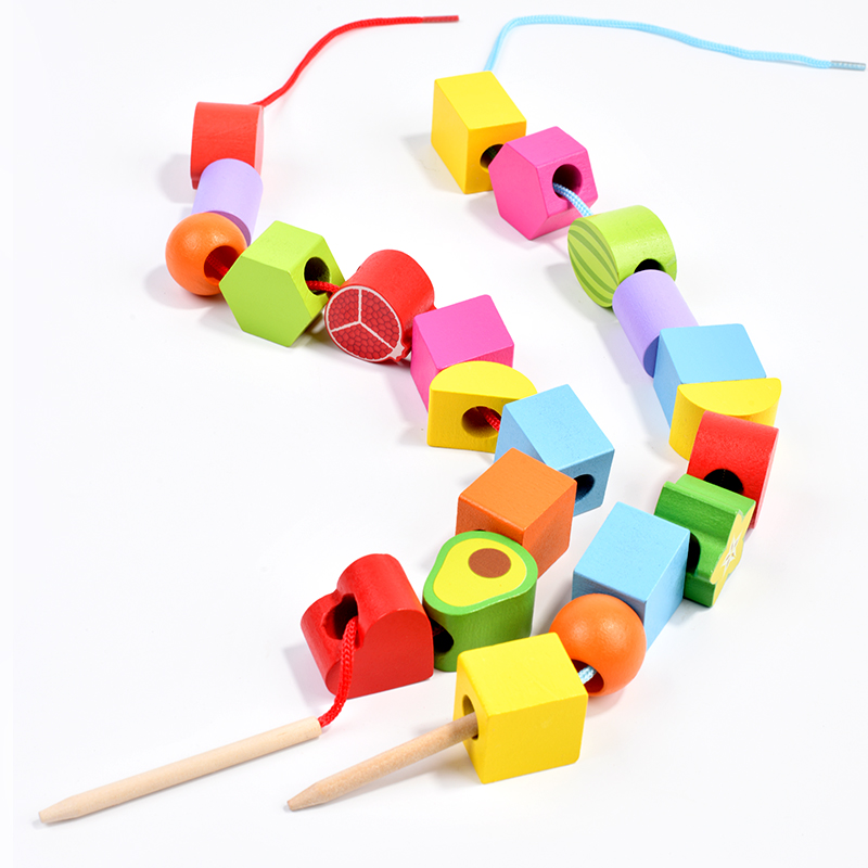 Montessori Shape Sorter Hand Eye Coordination Training Color Recognition Stacking Sorting Wooden Toy for Kids 3-7