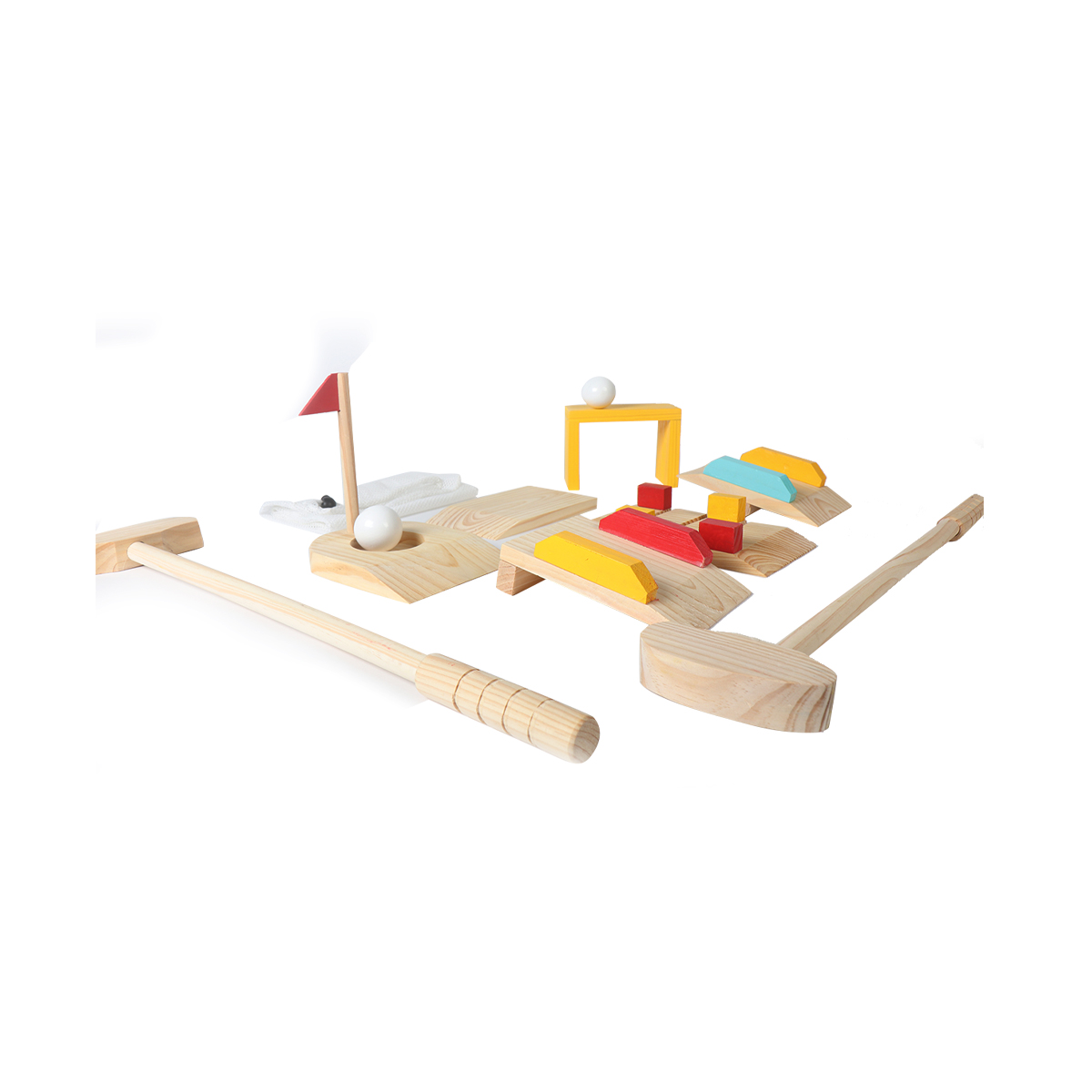 Children Simulation Golf Outdoor Parent-child Interactive Fitness Sports Toys Wood Golf Toys Other Outdoor Toys &amp; Structures