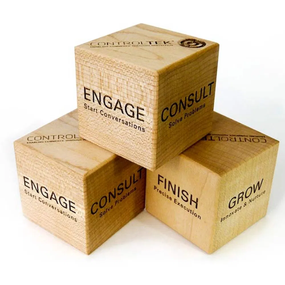 Wooden Toy Gift Set Developmental Construction Natural Building Blocks