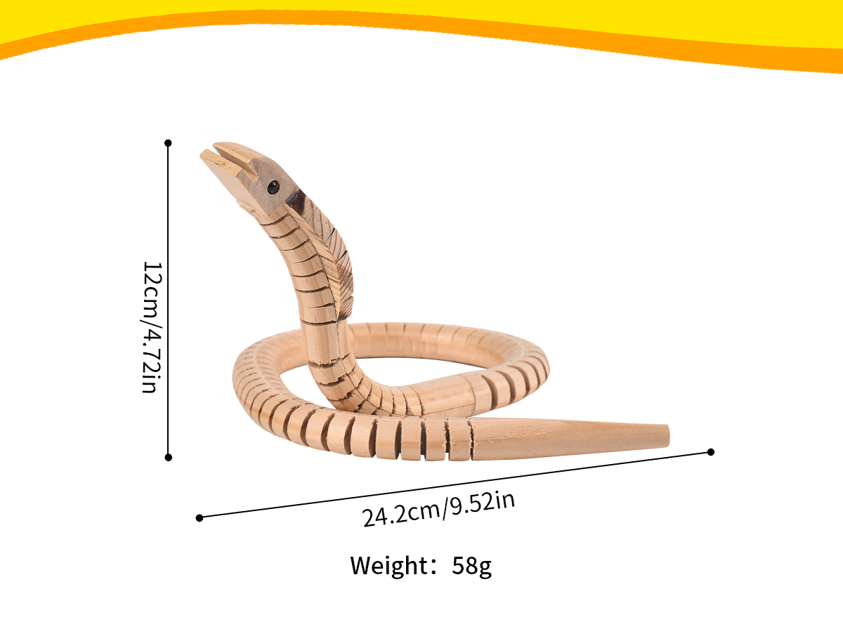 Wooden Toy Swing Snake Detail