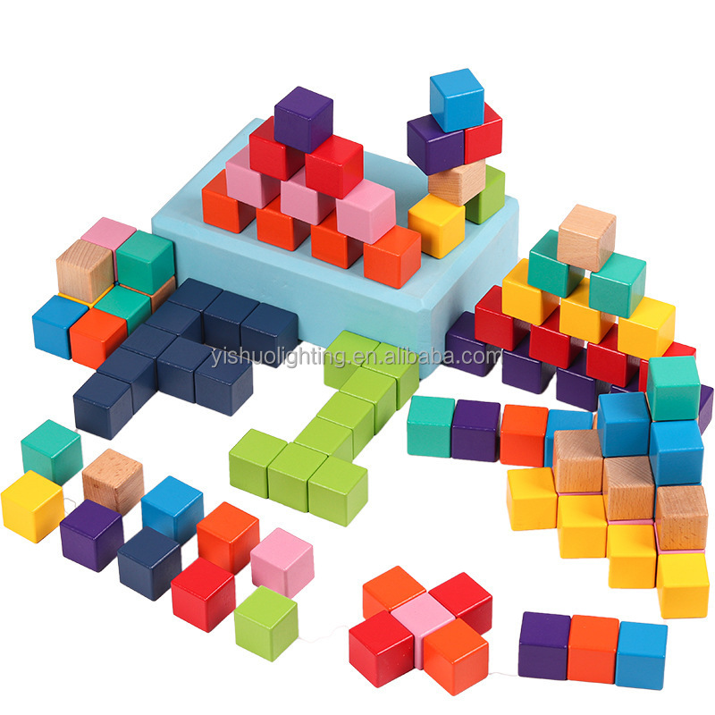Square Wooden Block 7