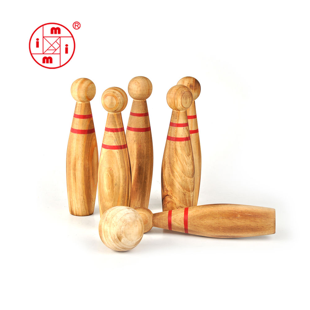 High Quality Eco Friendly Kids Toys Outdoor Game Bowling Games Wooden Game